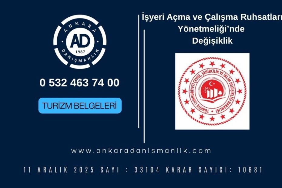 isyeri acma ve calisma ruhsati yonetmelik degisikligi 2026