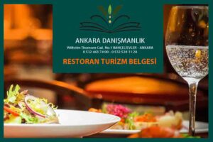 Lokanta restoran turizm belgesi.